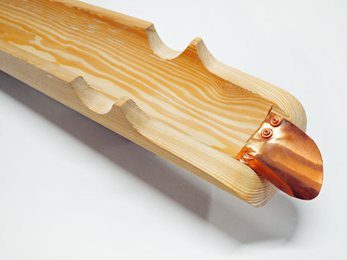 Holzdachrinne Auslauflippe