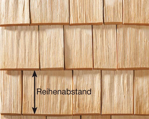 Spaltraue Schindeln